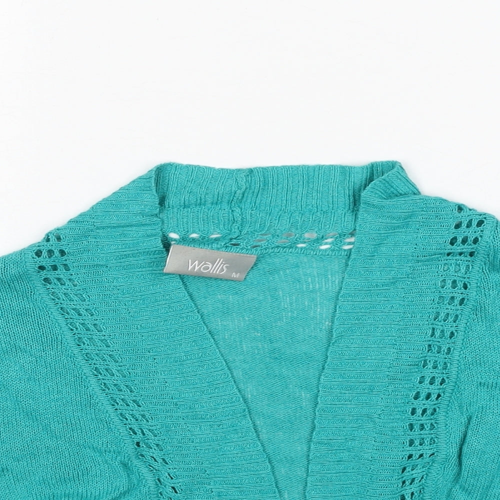 Womens UK Size S Wallis Blue Cardigan Jumper