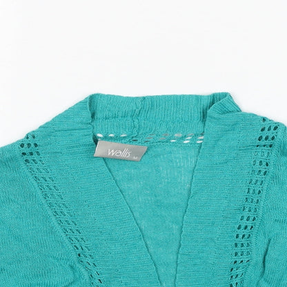 Womens UK Size S Wallis Blue Cardigan Jumper
