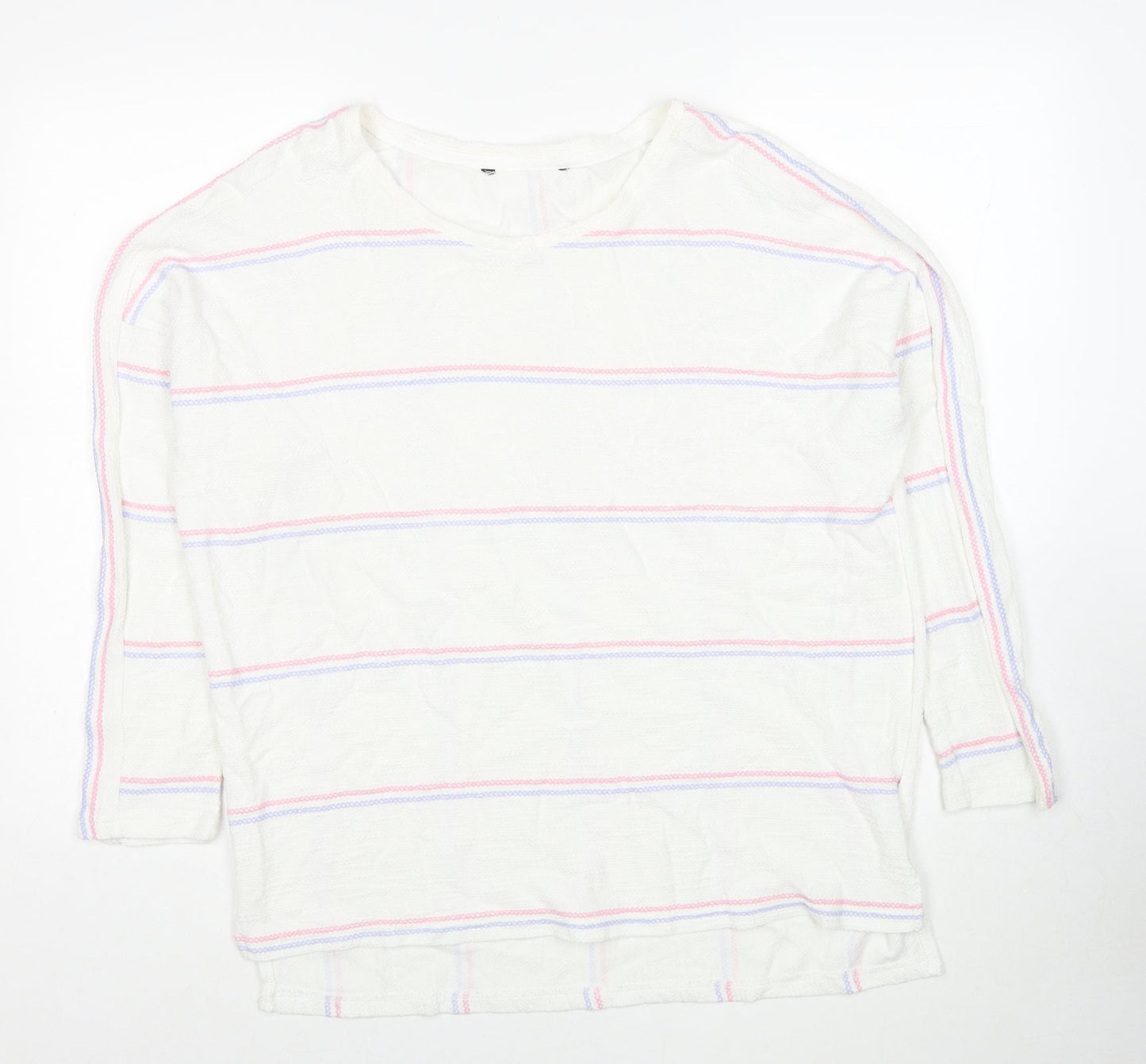 Womens UK Size 16 Preworn White Pullover Jumper