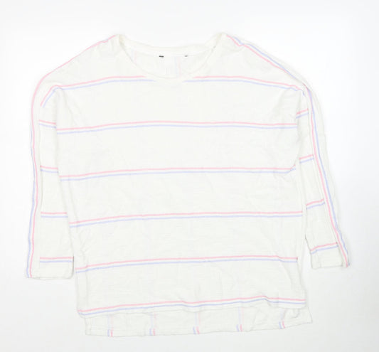 Womens UK Size 16 Preworn White Pullover Jumper