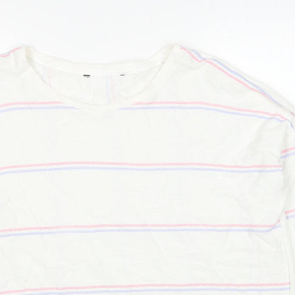Womens UK Size 16 Preworn White Pullover Jumper