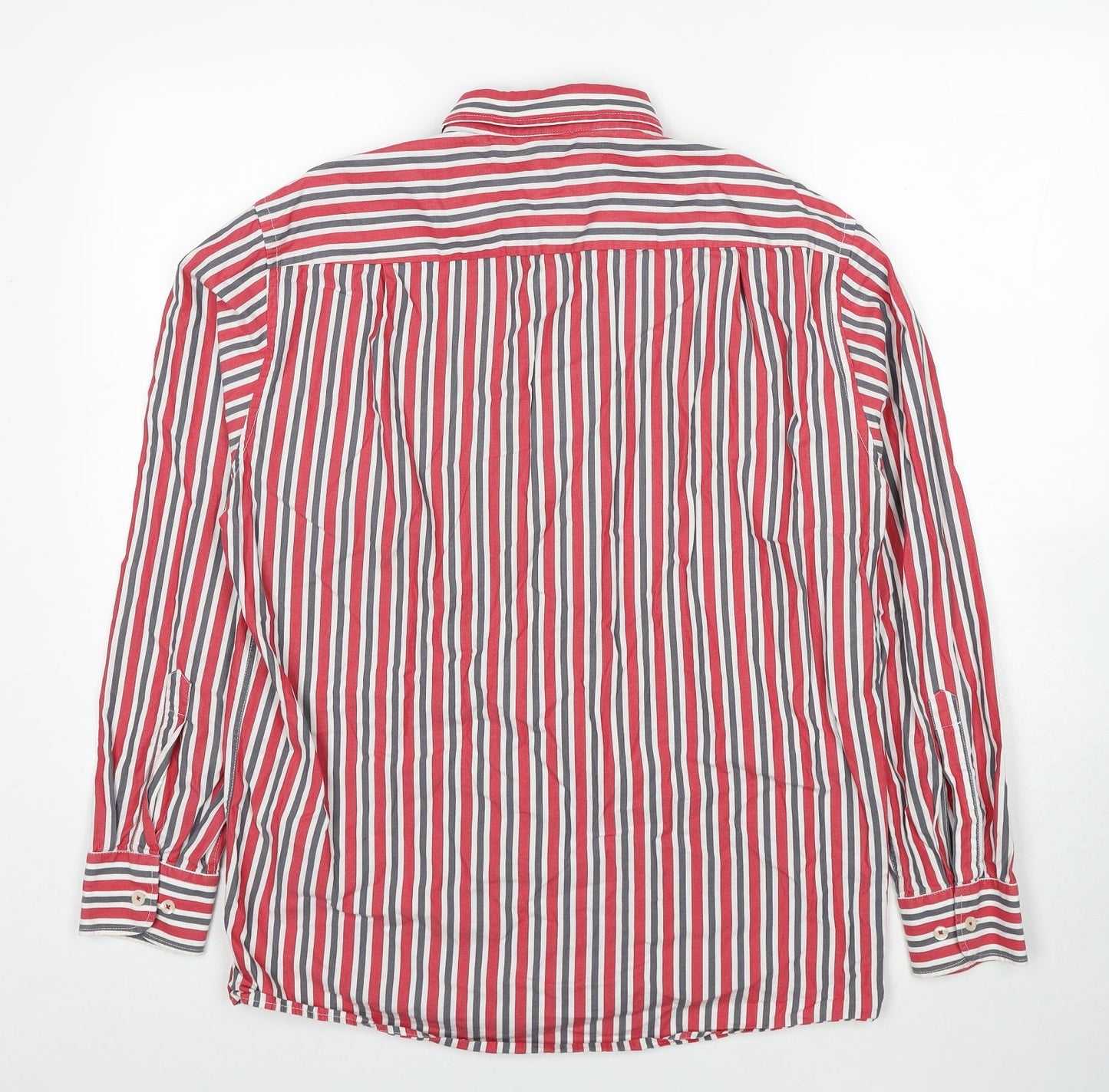 Mens UK Size M CASAMODA Red  Button-Up Long Sleeve Casual Shirt