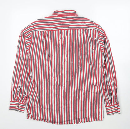 Mens UK Size M CASAMODA Red  Button-Up Long Sleeve Casual Shirt
