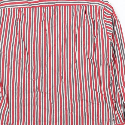 Mens UK Size M CASAMODA Red  Button-Up Long Sleeve Casual Shirt