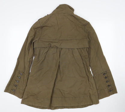 NEXT Womens Green Jacket Size 8 Zip
