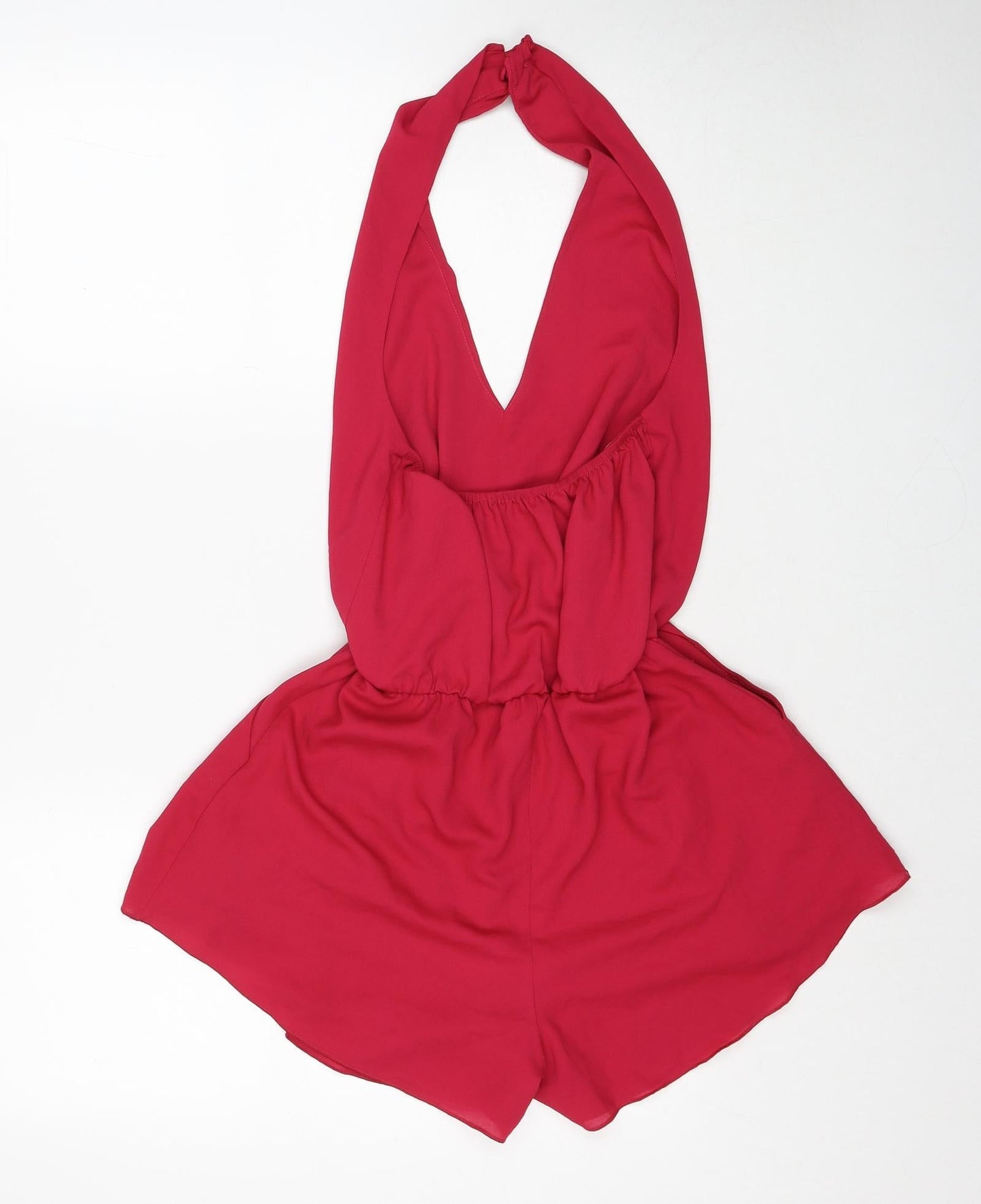 Love Womens Pink Polyester Romper One-Piece Size XS Button