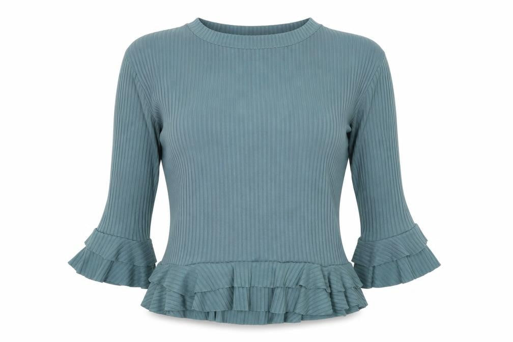 Womens UK Size 10 Boohoo Blue Pullover Jumper