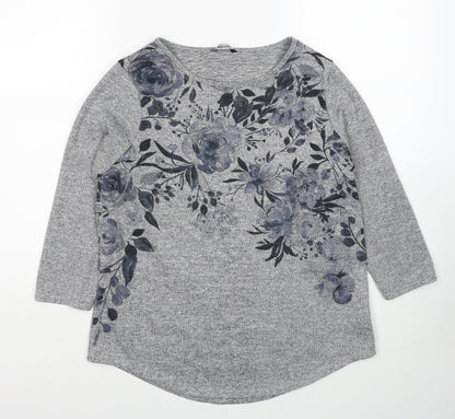 Womens UK Size 10 Roman Grey Pullover Jumper