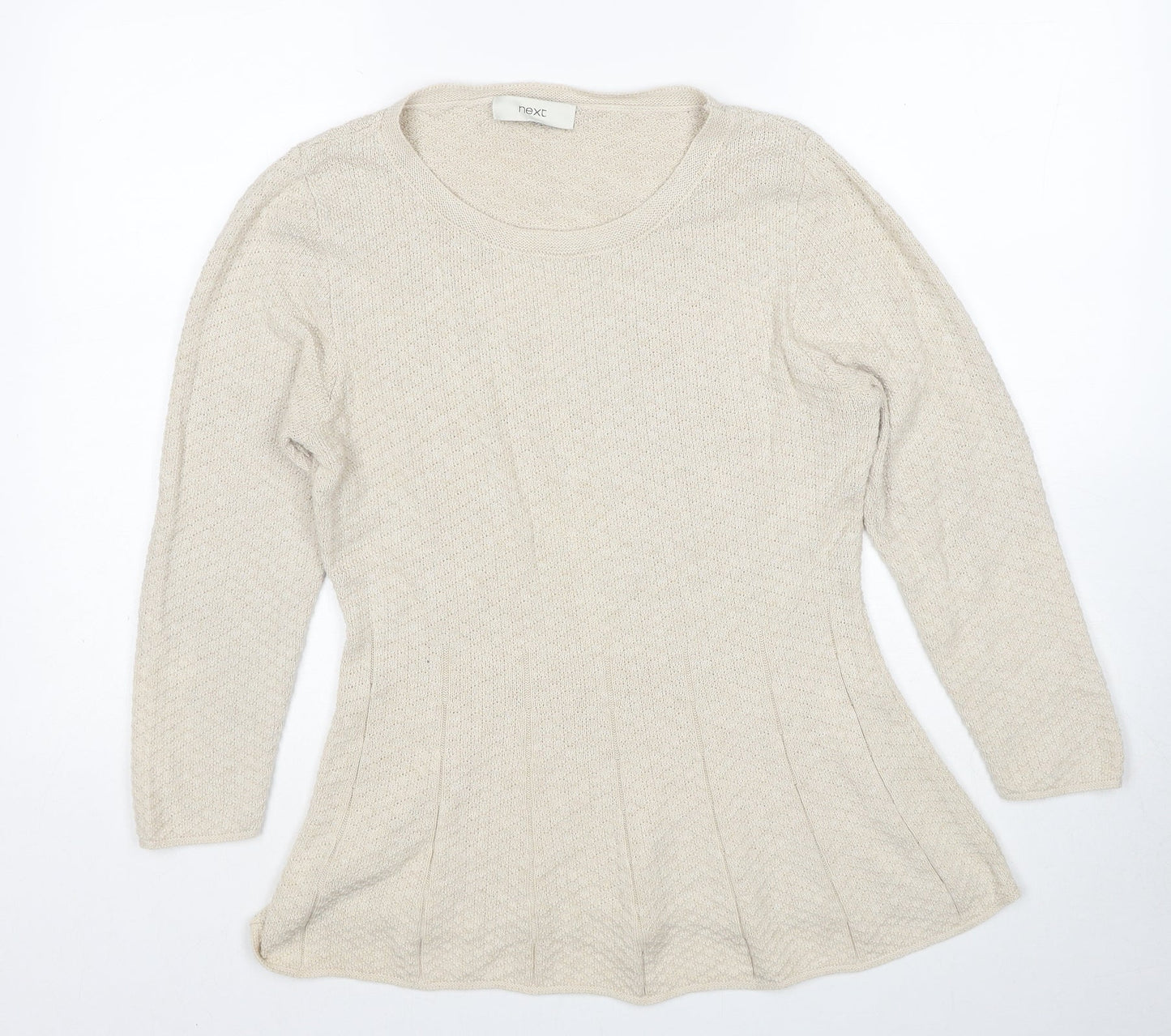 Womens UK Size 14 NEXT Beige Pullover Jumper