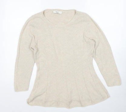 Womens UK Size 14 NEXT Beige Pullover Jumper