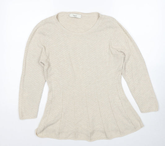 Womens UK Size 14 NEXT Beige Pullover Jumper