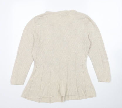 Womens UK Size 14 NEXT Beige Pullover Jumper