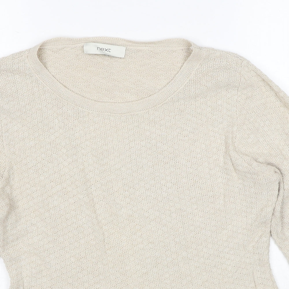 Womens UK Size 14 NEXT Beige Pullover Jumper