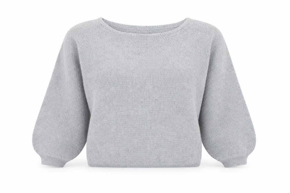 Womens UK Size M PRETTYLITTLETHING Grey Pullover Jumper