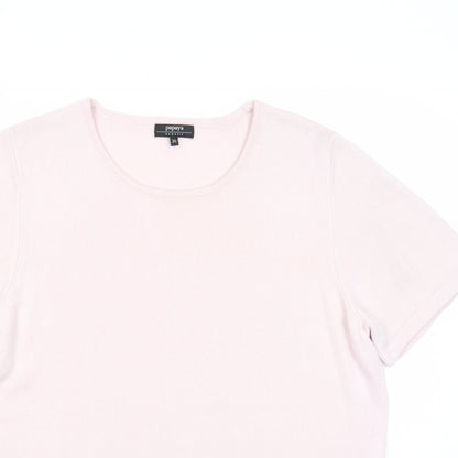 Womens UK Size 20 Papaya Pink Pullover Jumper