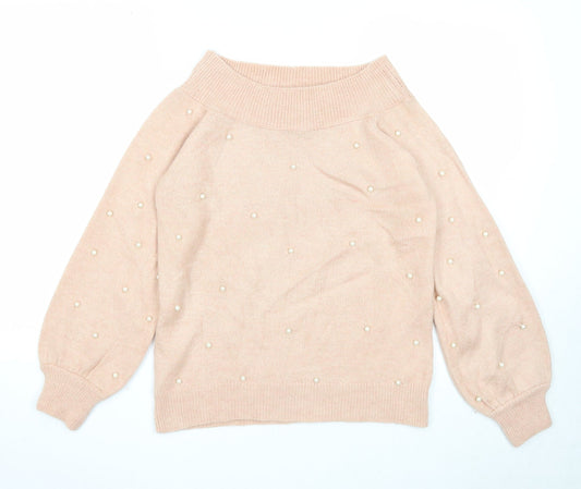 Womens UK Size 6 NEXT Pink Pullover Jumper
