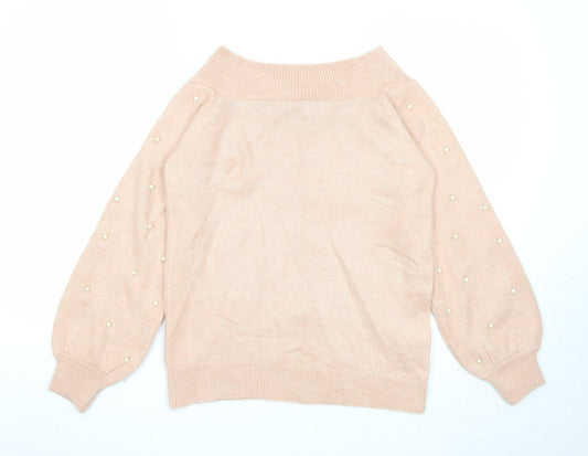 Womens UK Size 6 NEXT Pink Pullover Jumper