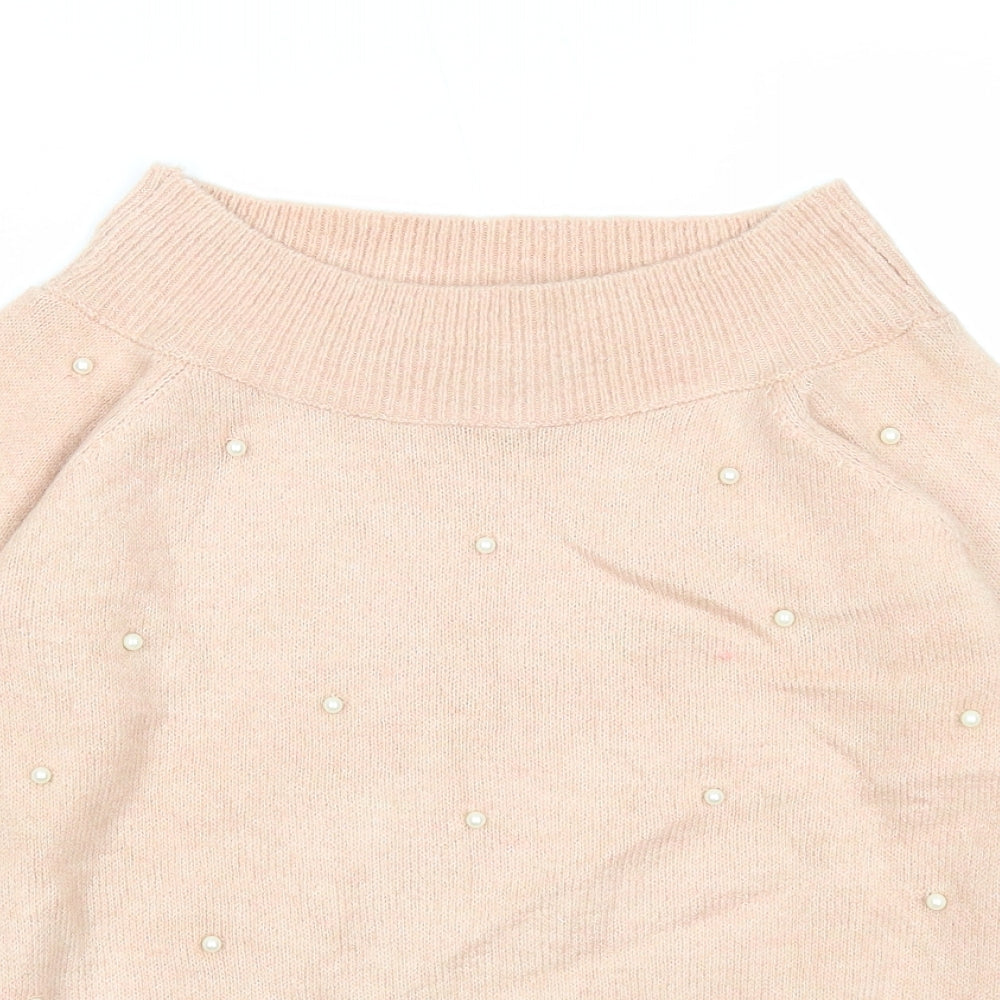 Womens UK Size 6 NEXT Pink Pullover Jumper