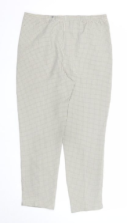 Womens UK Size 12 Preworn Regular Fit  Beige Trousers