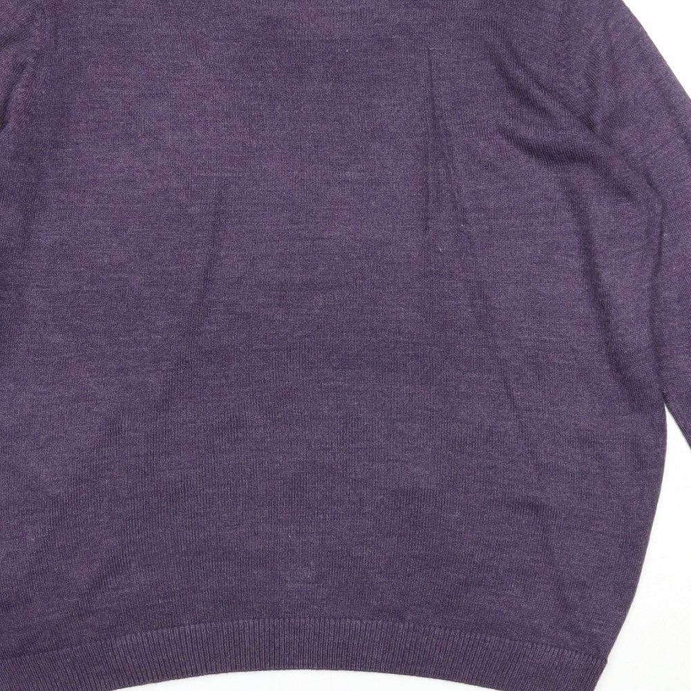 Womens UK Size 10 EWM Purple Pullover Jumper