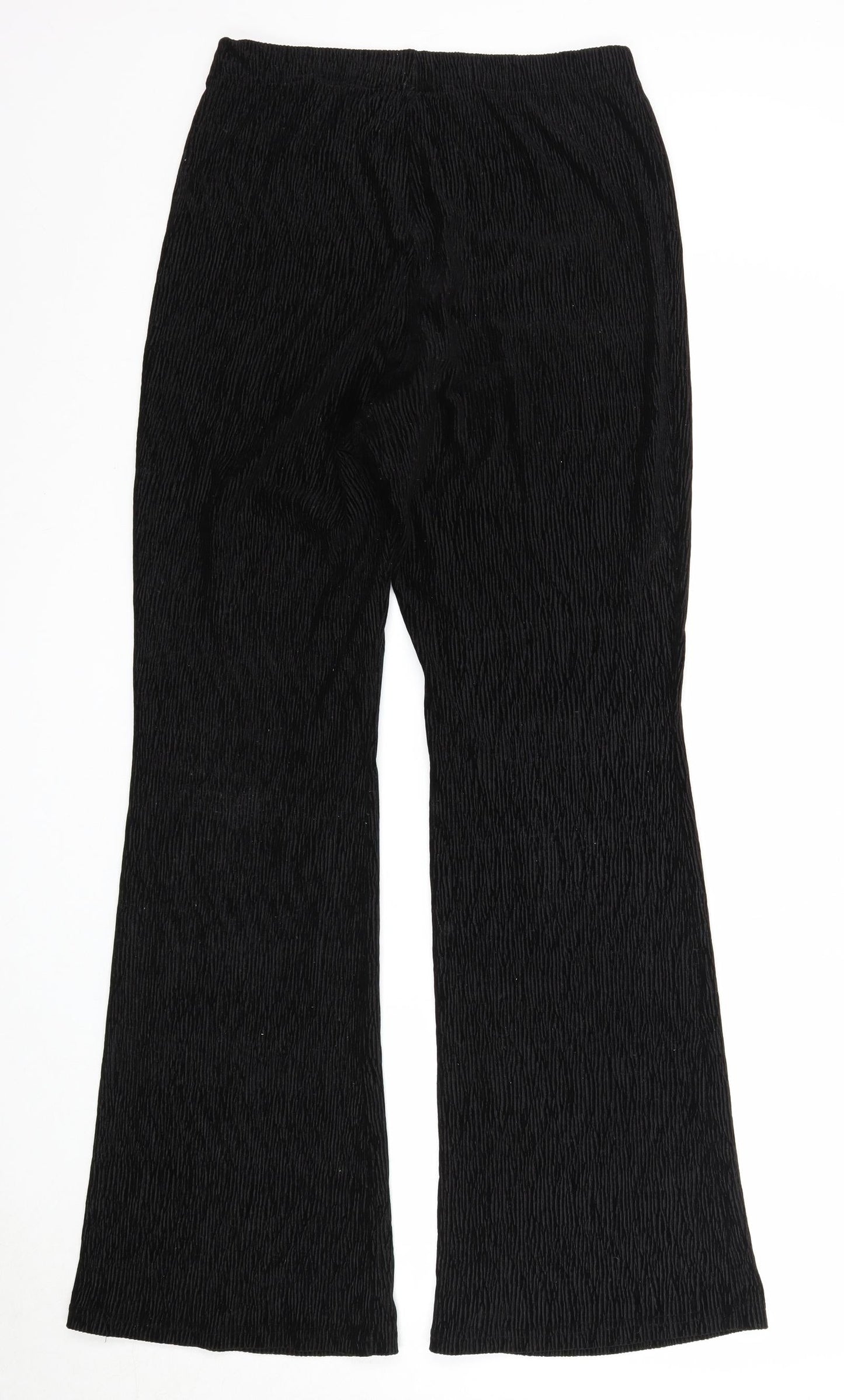 Womens UK Size M Divided Regular Fit Jogger Black Trousers