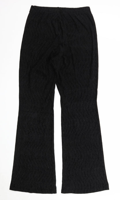 Womens UK Size M Divided Regular Fit Jogger Black Trousers
