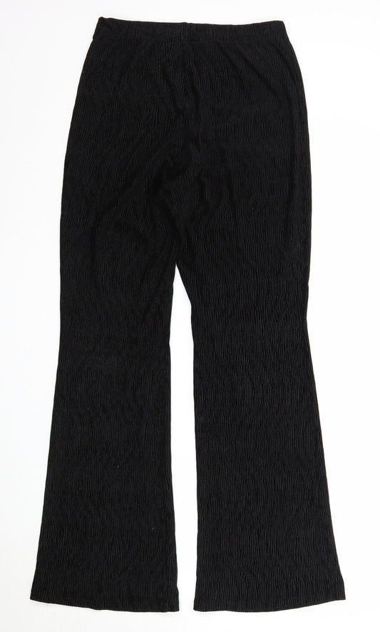 Womens UK Size M Divided Regular Fit Jogger Black Trousers