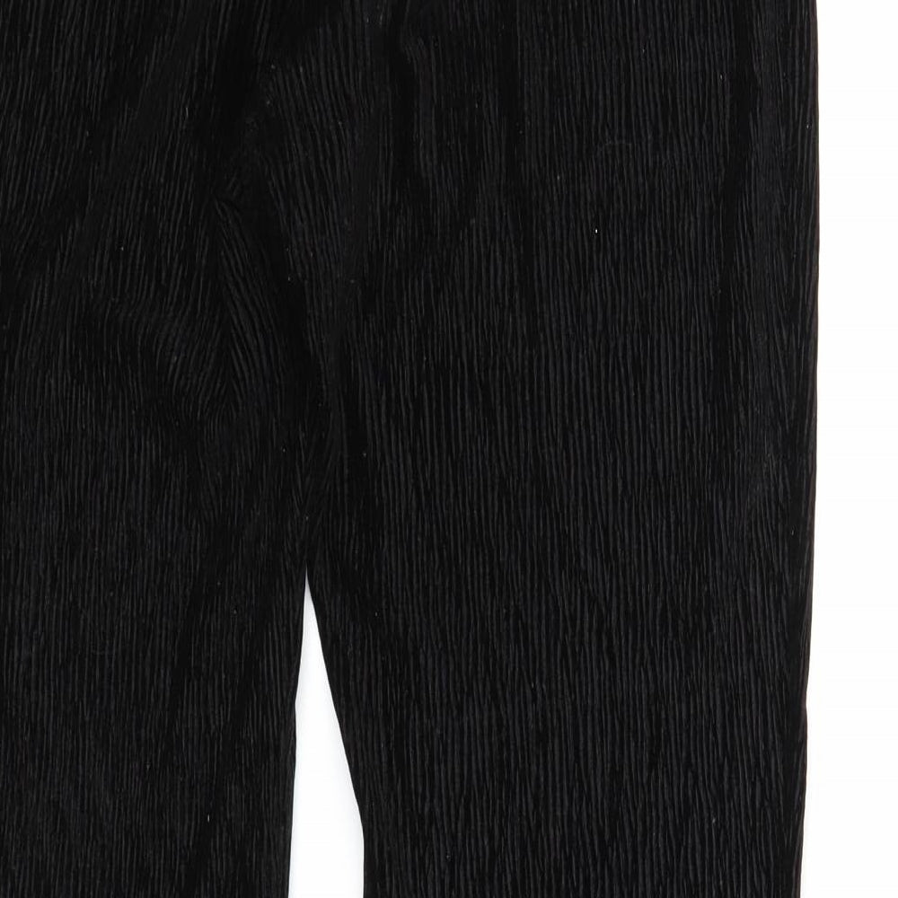 Womens UK Size M Divided Regular Fit Jogger Black Trousers
