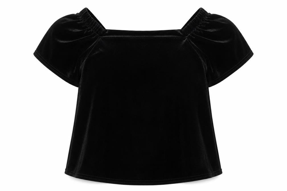 Womens UK Size 8 New Look Black Basic Blouse