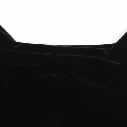 Womens UK Size 8 New Look Black Basic Blouse