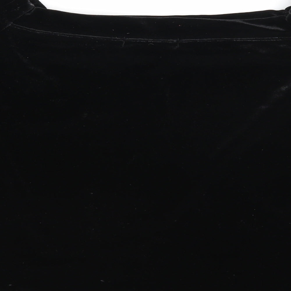Womens UK Size 8 New Look Black Basic Blouse