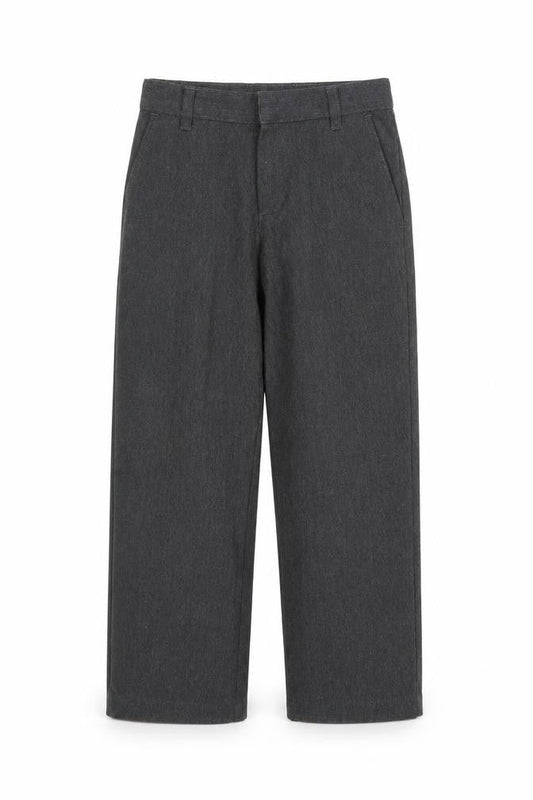 George Boys Grey Polyester Chino Trousers Size 5-6 Years Regular Pullover