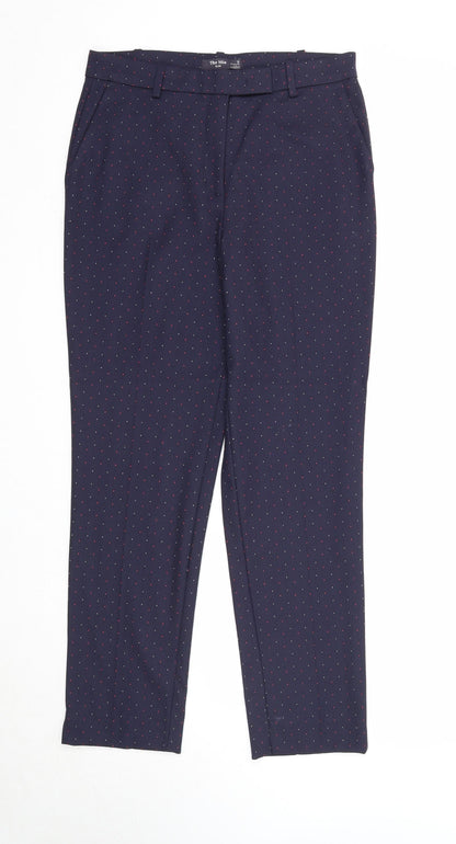 Womens UK Size 10 Marks and Spencer Slim Fit Chino Blue Trousers