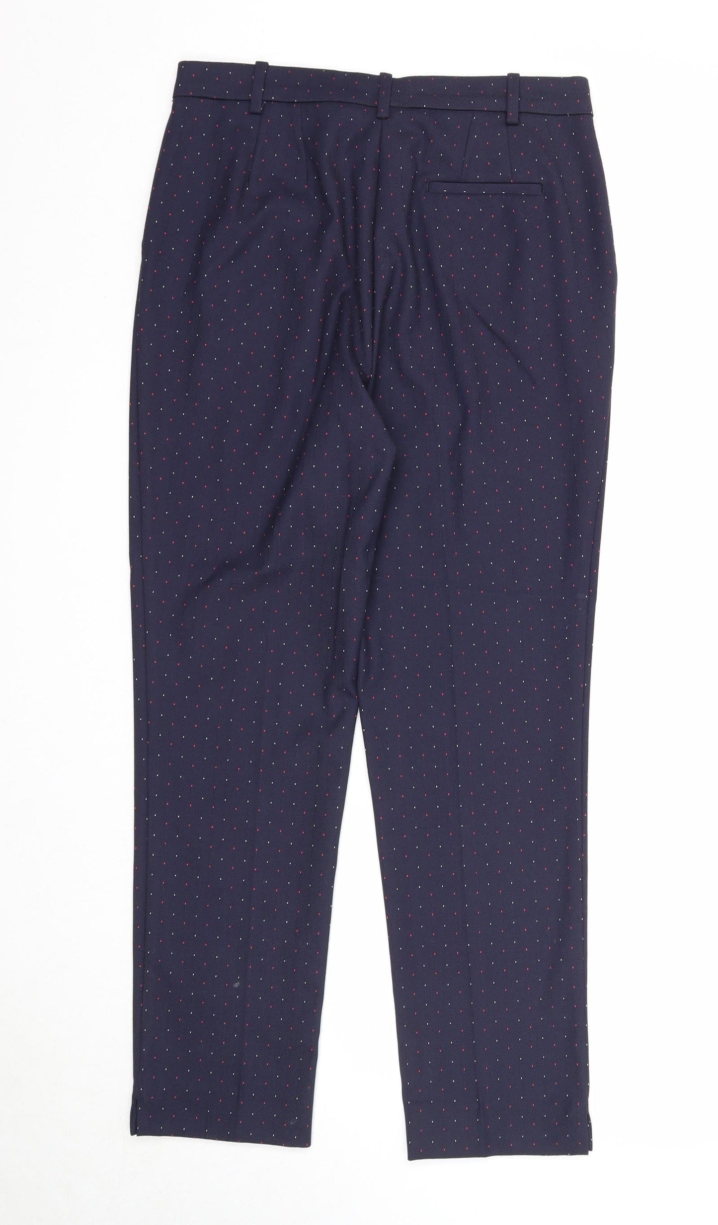 Womens UK Size 10 Marks and Spencer Slim Fit Chino Blue Trousers