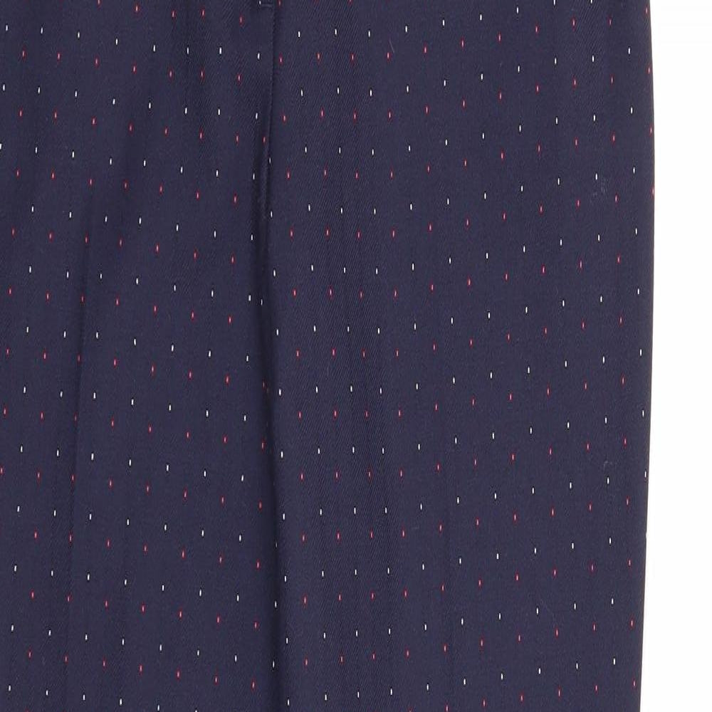 Womens UK Size 10 Marks and Spencer Slim Fit Chino Blue Trousers