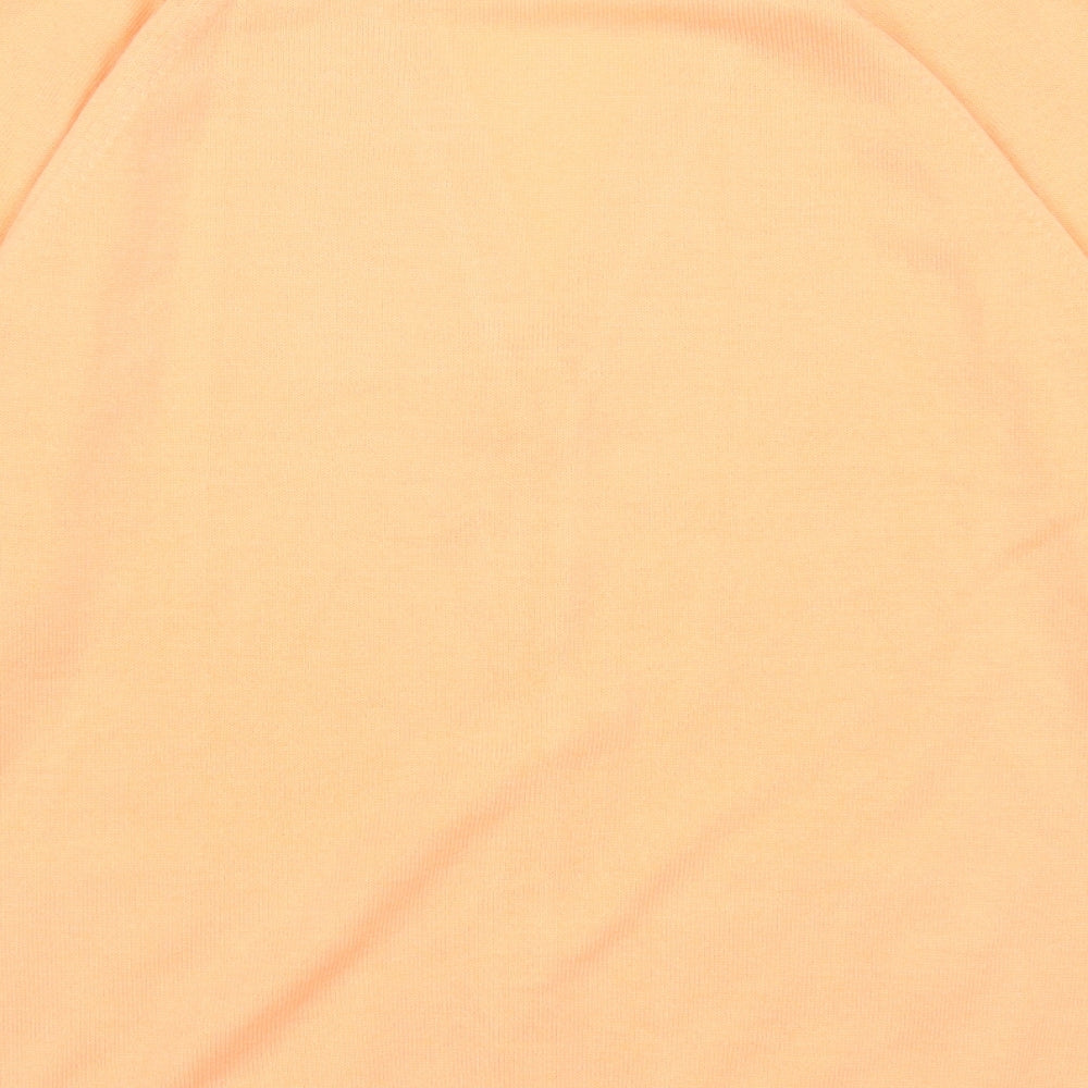Womens UK Size S Janique Orange Cardigan Jumper