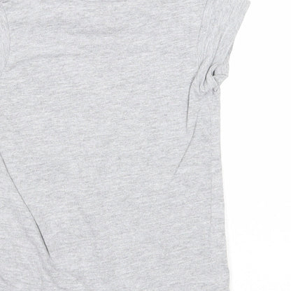 Preworn Girls Grey Cotton Basic T-Shirt Size 12-18 Months Round Neck Pullover - My Little Pony, Size 12-24 months