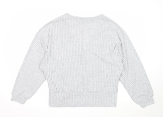 Womens UK Size L New Look Grey Pullover Jumper
