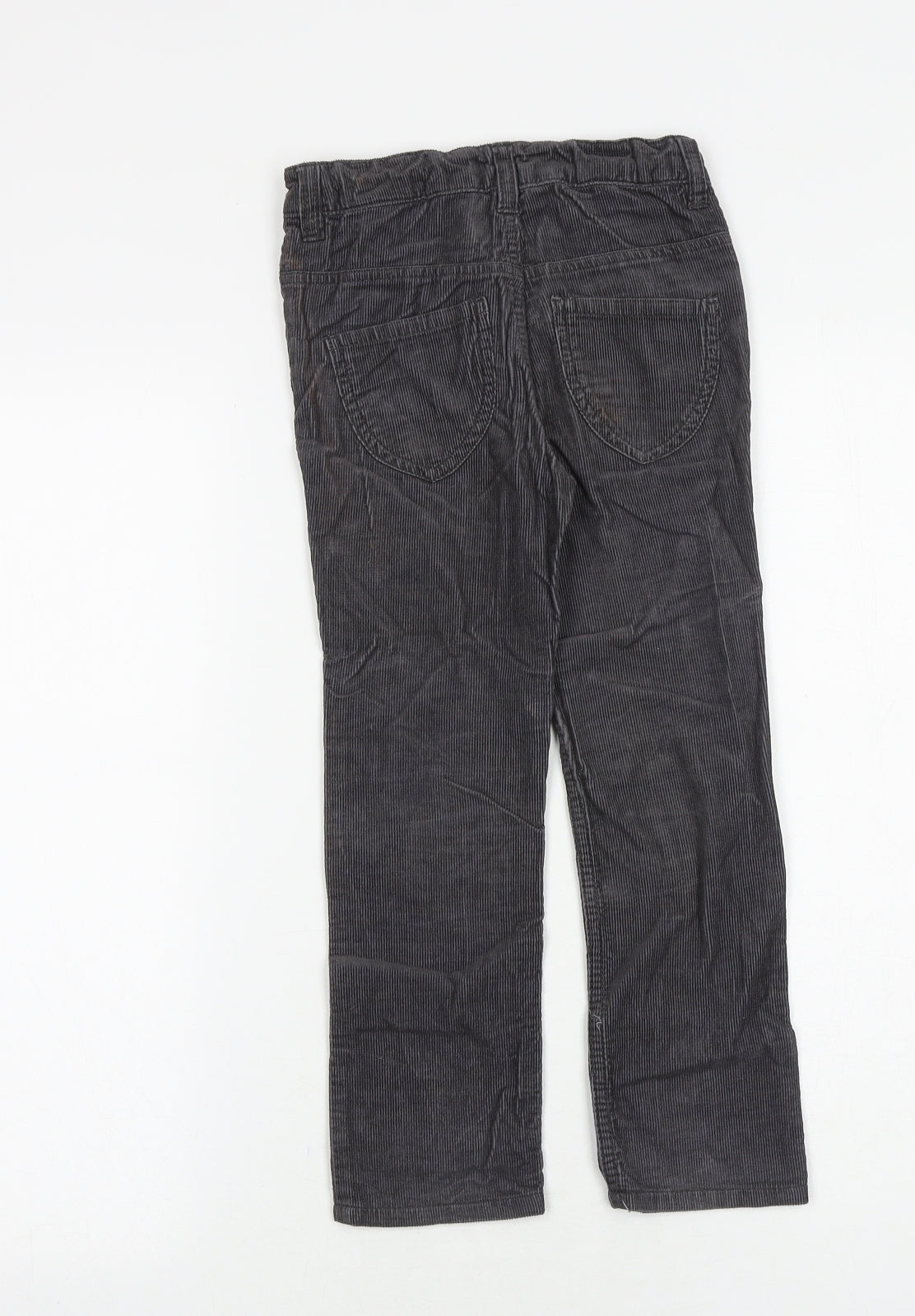 H&M Girls Grey 100% Cotton Carrot Trousers Size 5-6 Years Regular Zip