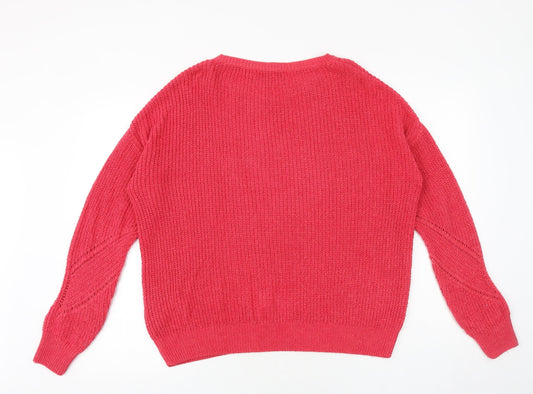 Womens UK Size S NEXT Pink Pullover Jumper