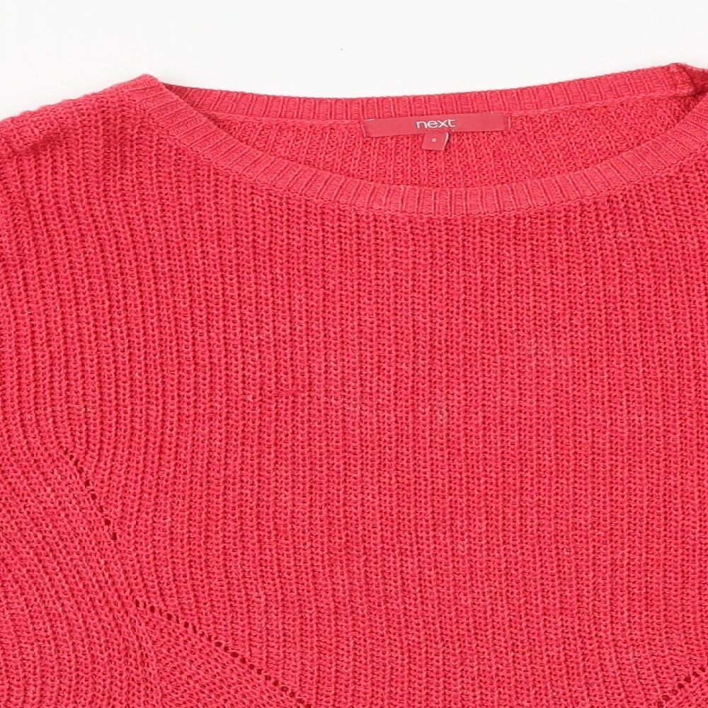 Womens UK Size S NEXT Pink Pullover Jumper