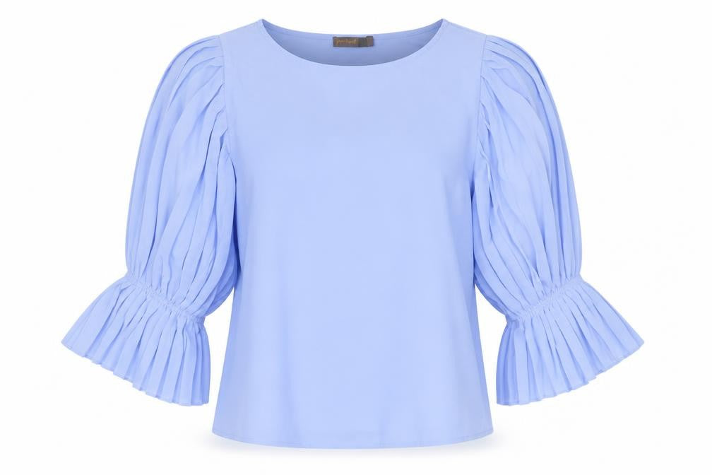 Womens UK Size L Preworn Blue Basic Blouse