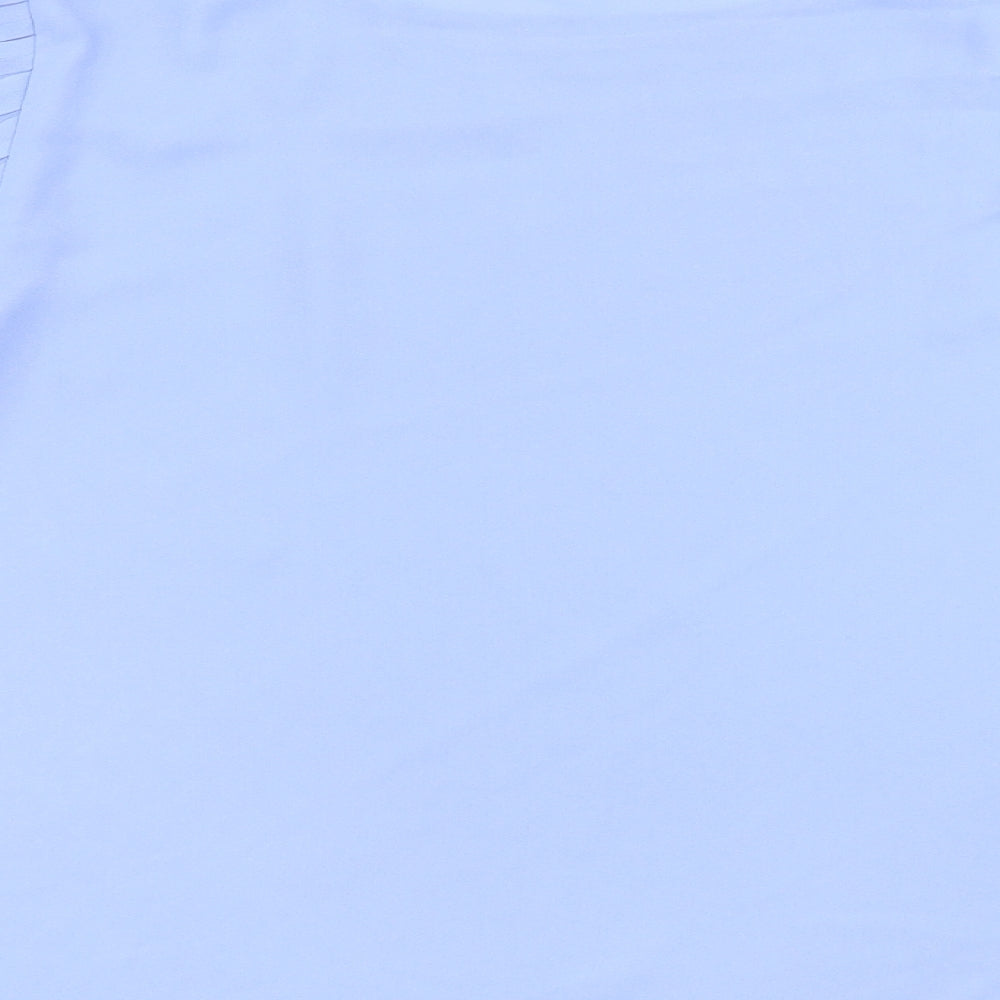 Womens UK Size L Preworn Blue Basic Blouse