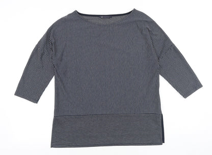 Womens UK Size 10 Marks and Spencer Blue Basic Blouse