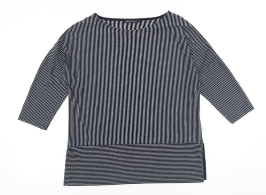 Womens UK Size 10 Marks and Spencer Blue Basic Blouse