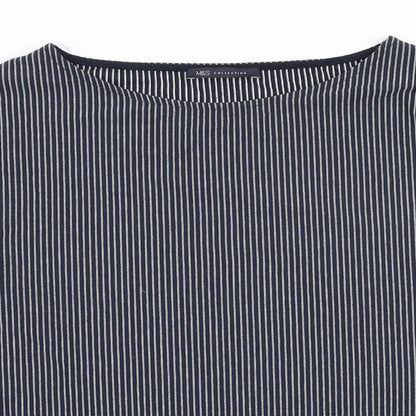 Womens UK Size 10 Marks and Spencer Blue Basic Blouse