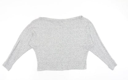 Womens UK Size M River Island Grey Pullover Jumper