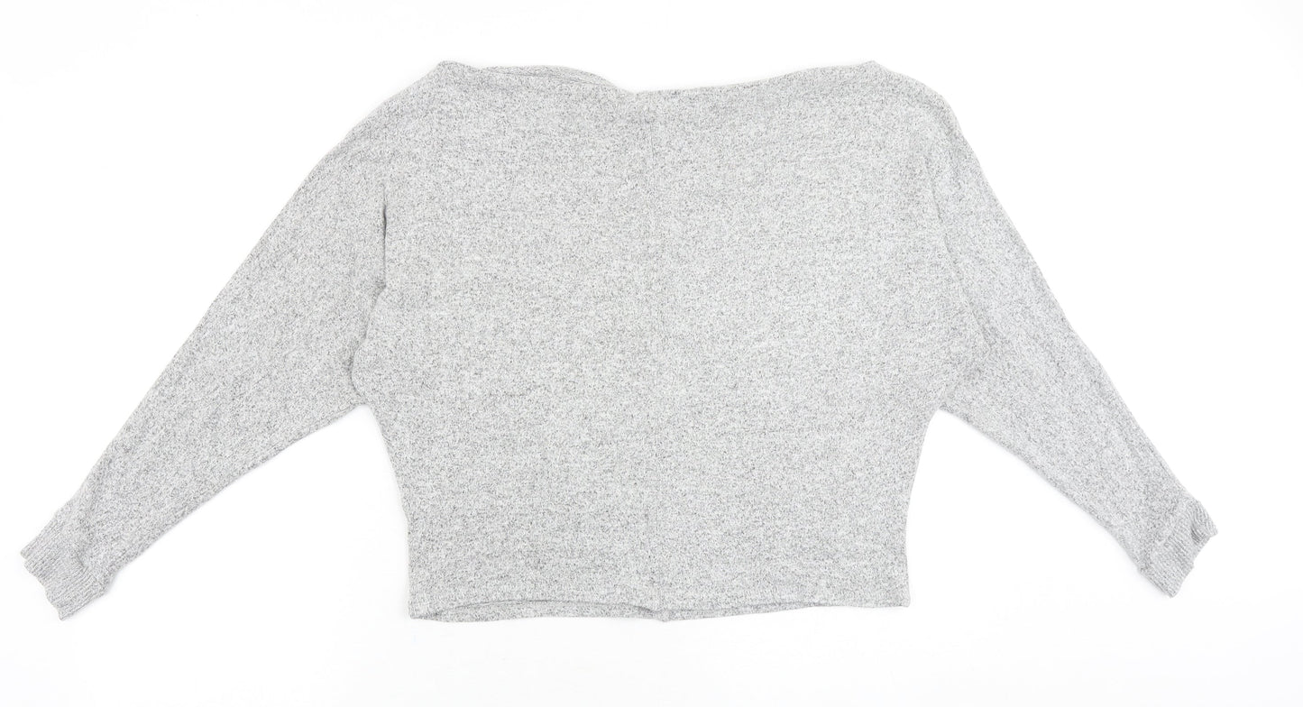 Womens UK Size M River Island Grey Pullover Jumper