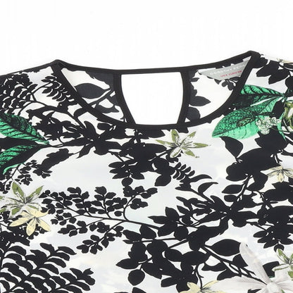 Womens UK Size 8 Dorothy Perkins Black Basic Blouse
