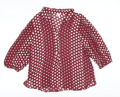 Womens UK Size 14 Monsoon Purple Basic Blouse